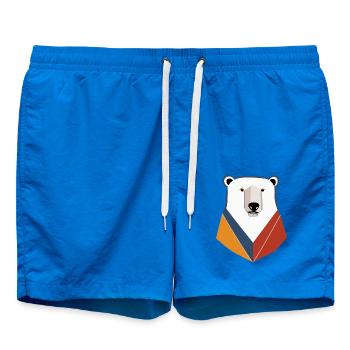 Ours blanc - Short de bain - cobalt blue - Devant