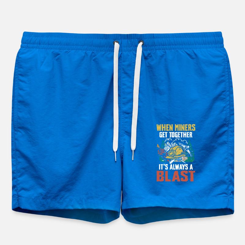 When Miners Get Together - Badeshorts - Cobalt blue