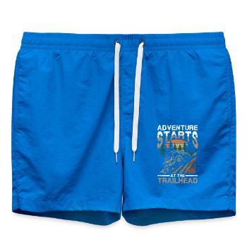 L’aventure commence au début du sentier hors route - Short de bain - cobalt blue - Devant