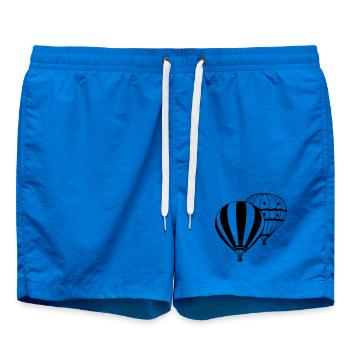 Heißluftballon Ballonfahrer Ballonfahrt Doppel(25) - Badeshorts - Cobalt blue - Vorne