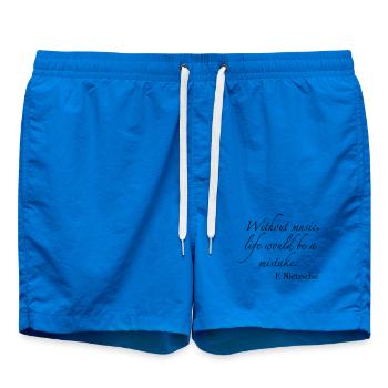 Musik - Badeshorts - Cobalt blue - Vorne - AI Model Male 185 light (185cm)