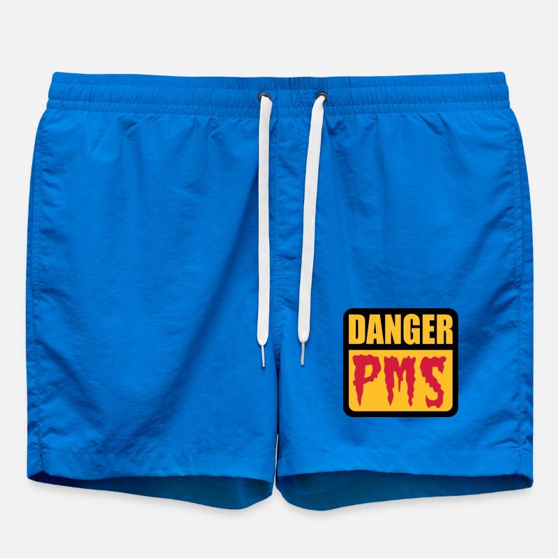 Danger PMS | Prämenstruelles Syndrom | - Swim Trunks - cobalt blue