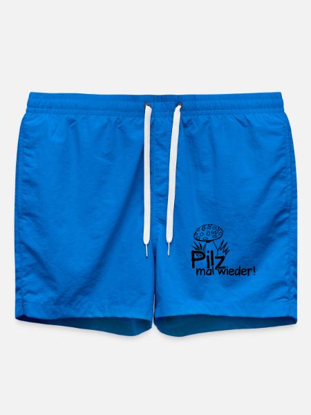 Pilz Spruch Pilzsammler Wald Herbst Geschenk - Badeshorts - Cobalt blue
