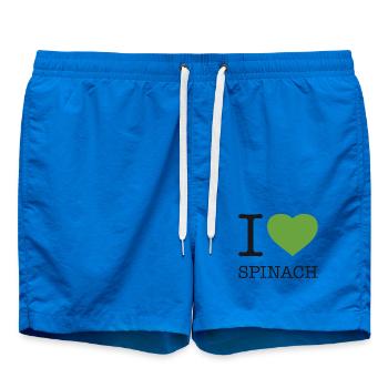 J’AIME LES ÉPINARDS Spinat - Short de bain - cobalt blue - Devant - AI Model Male 185 light (185cm)