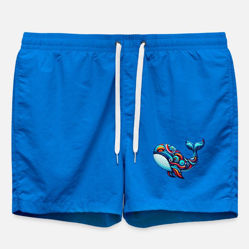 Whale - Swim Trunks - cobalt blue