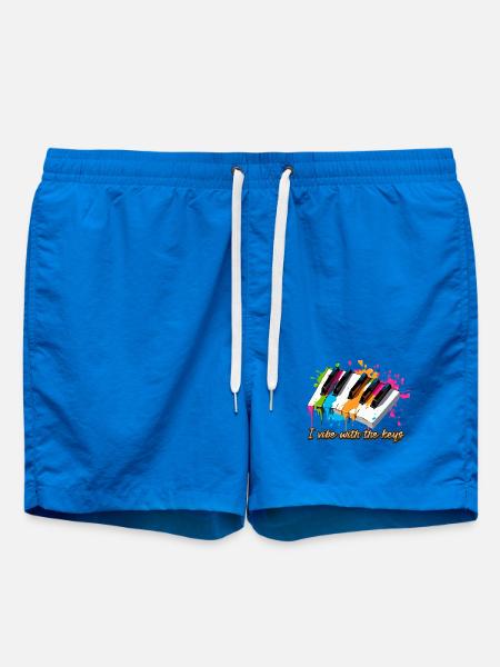 Im Einklang mit den Klavier Tasten - Pianist - Badeshorts - Cobalt blue