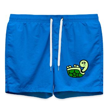 Tortue renversée sur le dos, triste - Short de bain - cobalt blue - Devant - AI Model Male 185 light (185cm)