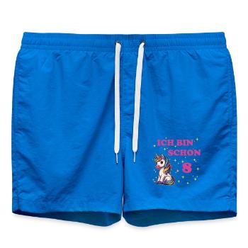 Anniversaire des enfants 8, Danse Drôle Licorne - Short de bain - cobalt blue - Devant