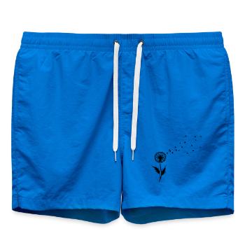 Dandelion Wishes & Freedom Blowing Seeds - Swim Trunks - cobalt blue - Front