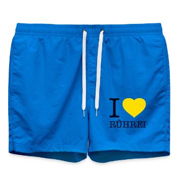 J'adore les œufs brouillés - Short de bain - cobalt blue - Devant - AI Model Male 185 light (185cm)