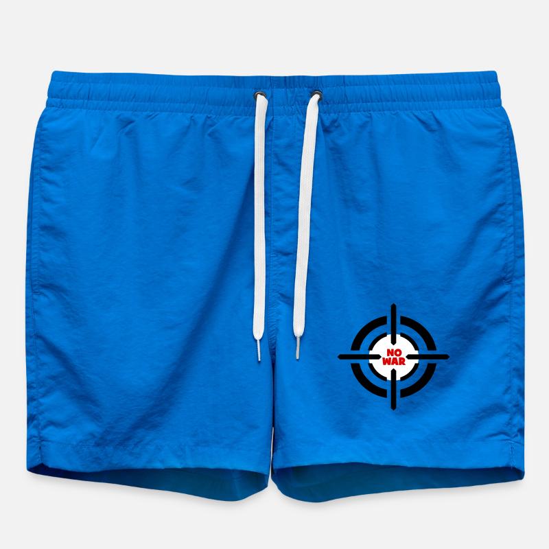 No War Emblem - Swim Trunks - cobalt blue