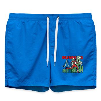 Rotterdam City Run laufen - Badeshorts - Cobalt blue - Vorne - AI Model Male 185 light (185cm)