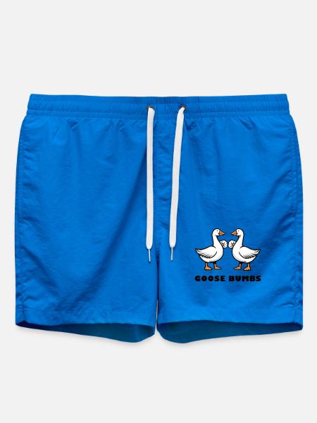Goose Bumbs – Funny Goose Fist Bump - Badshorts - cobalt blue