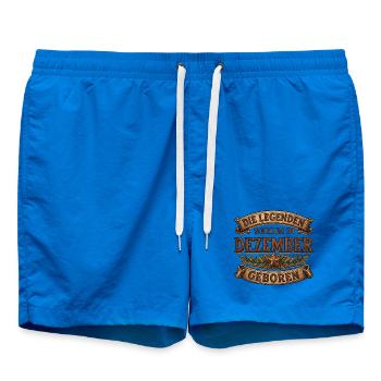 Legends born in December - Swim Trunks - cobalt blue - Front