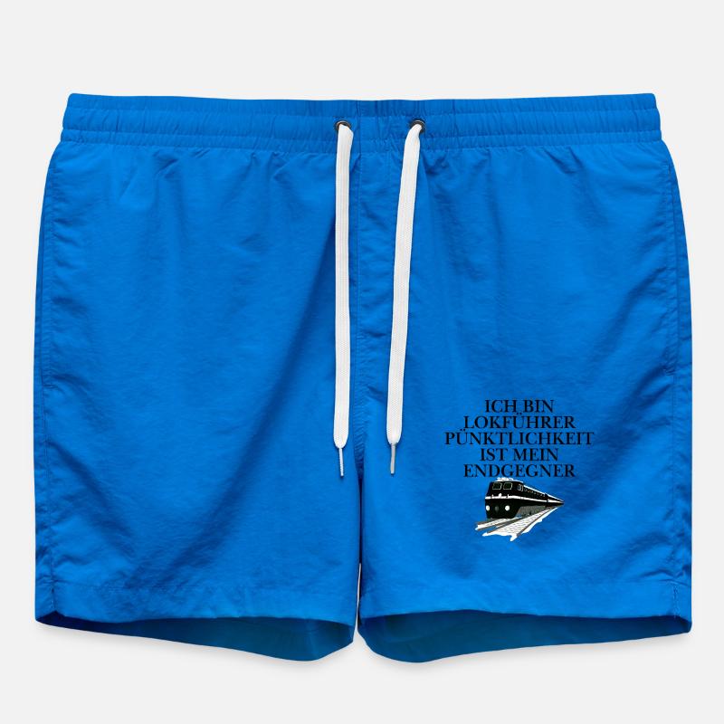 Train Driver Design - Swim Trunks - cobalt blue