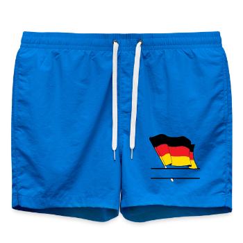 Germany Flag – Name Space - Swim Trunks - cobalt blue - Front
