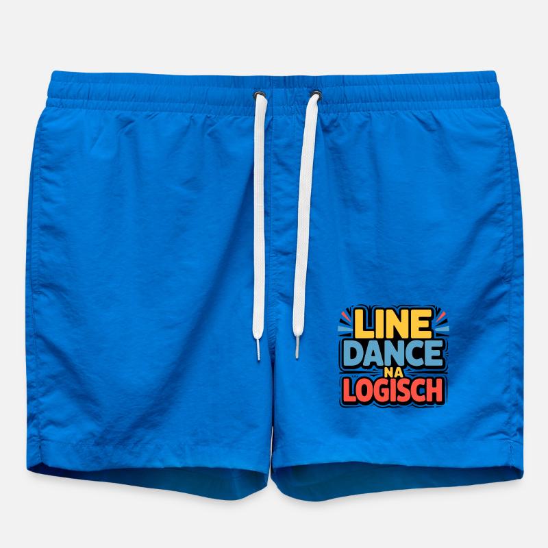 Line Dance Logical - Swim Trunks - cobalt blue