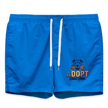 Motif de l’adoption au lieu d’acheter le bien-être animal canin - Short de bain - cobalt blue - Devant