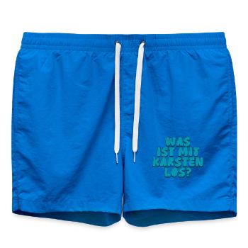 Was ist mit Karsten los? - Badeshorts - Cobalt blue - Vorne - AI Model Male 185 light (185cm)