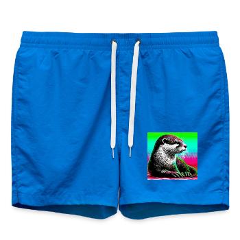 otter - Swim Trunks - cobalt blue - Front