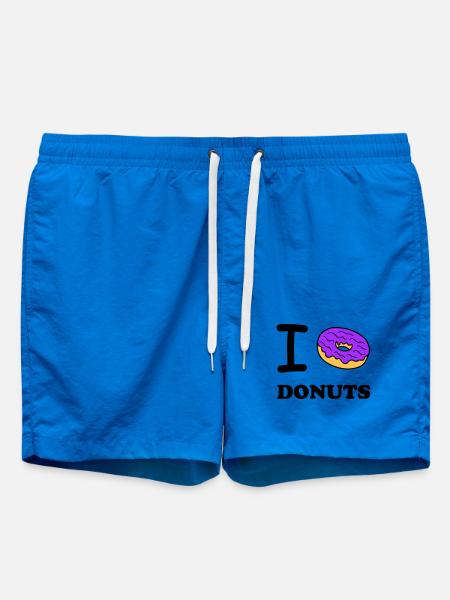 J’adore les beignets - Short de bain - cobalt blue