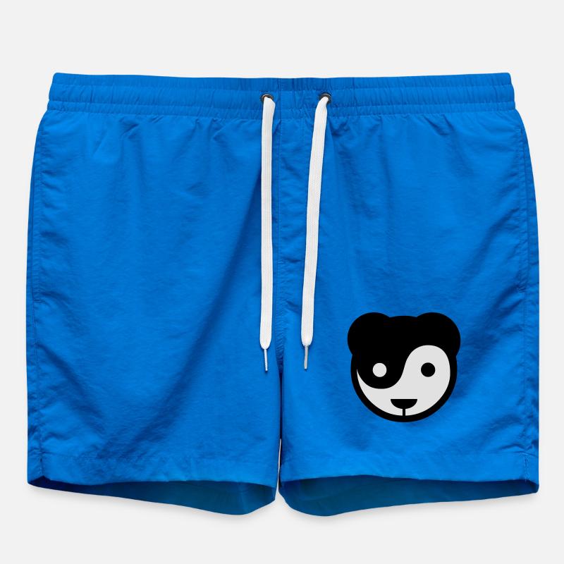 yin yang panda teddy - Short de bain - cobalt blue