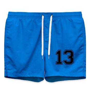 13 - Short de bain - cobalt blue - Devant - AI Model Male 185 light (185cm)