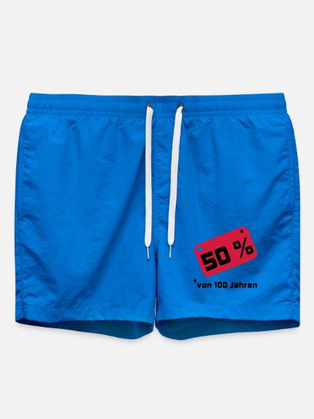 50% ... 100 years - Swim Trunks - cobalt blue