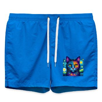 Cat - Swim Trunks - cobalt blue - Front