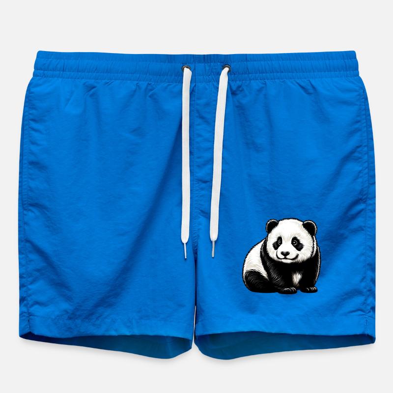 Panda - Swim Trunks - cobalt blue