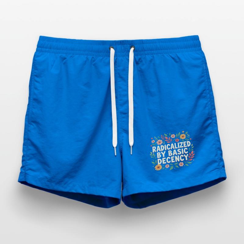 Radicalized by basic decency Swim Trunks