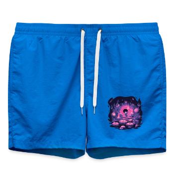 Neon Mäusehöhle mit Donuts - Badeshorts - Cobalt blue - Vorne
