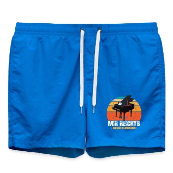 Mutter Muttertag Hund Hunde Hundemama - Badeshorts - Cobalt blue - Vorne