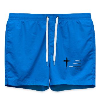 Apocalypse 1,4 est , était , doit venir - Short de bain - cobalt blue - Devant - AI Model Male 185 light (185cm)