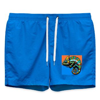 chameleon - Swim Trunks - cobalt blue - Front