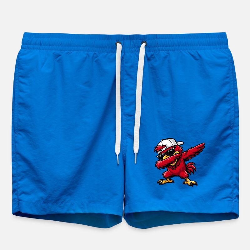 Dabbing Cardinal - Swim Trunks - cobalt blue