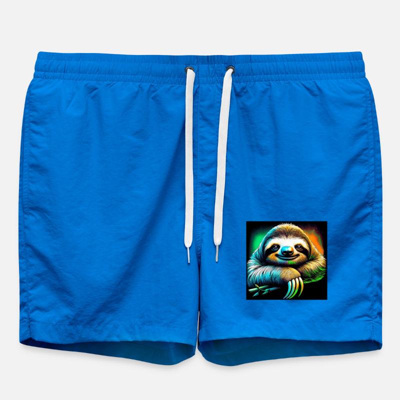 sloth - Swim Trunks - cobalt blue