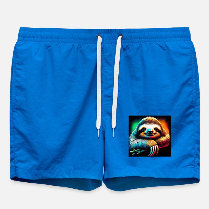 sloth - Swim Trunks - cobalt blue