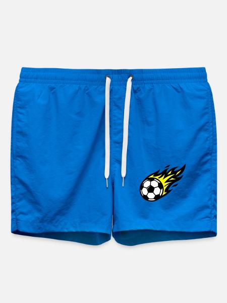 Soccer Flame Ball - Swim Trunks - cobalt blue