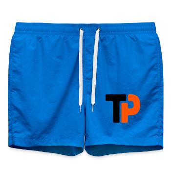 Équipe de ping-pong TP avec logo de tennis de table - Short de bain - cobalt blue - Devant - AI Model Male 185 light (185cm)