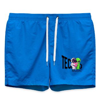 Câlin Cosmique : Alien et Astronaute - Short de bain - cobalt blue - Devant - AI Model Male 185 light (185cm)