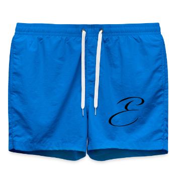Name mit E Initiale für Emma Emilia Elias Emil - Badeshorts - Cobalt blue - Vorne - AI Model Male 185 light (185cm)