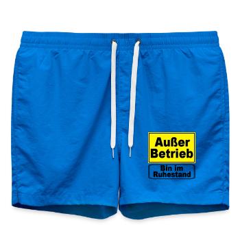 Rente Rentner Außer Betrieb,Ruhestand(25) - Badeshorts - Cobalt blue - Vorne
