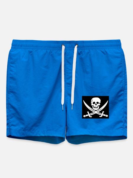 Crâne et épées Pirate Emblem - Short de bain - cobalt blue