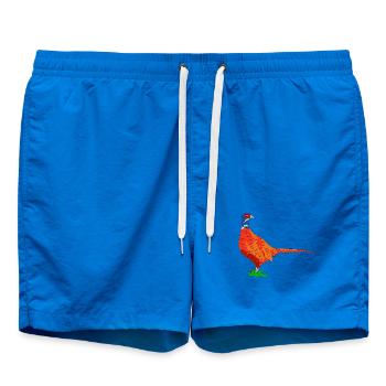 fasan vogel jäger - Badeshorts - Cobalt blue - Vorne - AI Model Male 185 light (185cm)