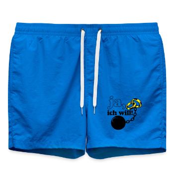 Junggesellenabschied , JGA ja ich will (25) - Badeshorts - Cobalt blue - Vorne