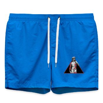 David Rose Tattoo - Short de bain - cobalt blue - Devant - AI Model Male 185 light (185cm)