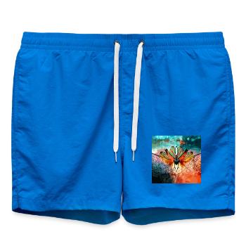Colored butterfly dream - Swim Trunks - cobalt blue - Front