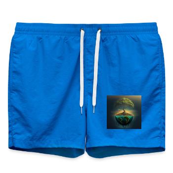 Arbre-Monde : Arbre sur une demi-sphère - Short de bain - cobalt blue - Devant