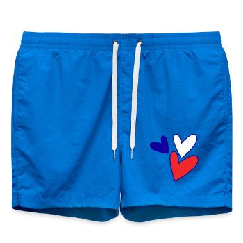 COUPLE. JUST MARRIED. EVJF. SAINT VALENTIN. MARIES - Short de bain - cobalt blue - Devant